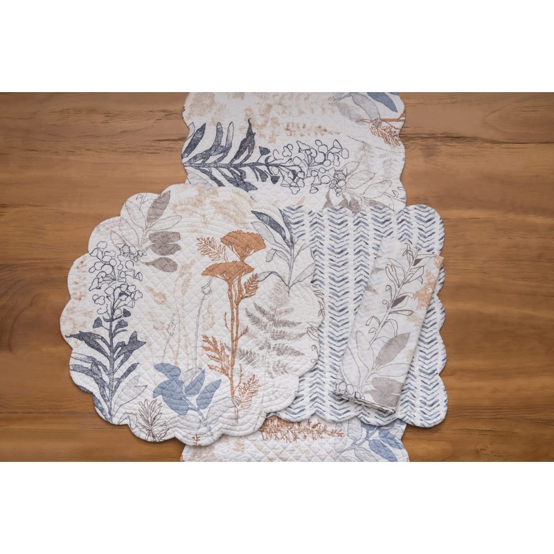 C&F Home Lina Placemat Rectangular Placemat Brown