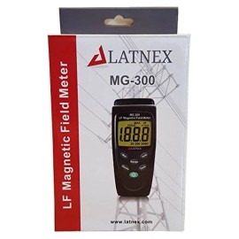 Latnex MG-300 Gauss and Magnetic Field Meter w/ Protection Boot & Black Case