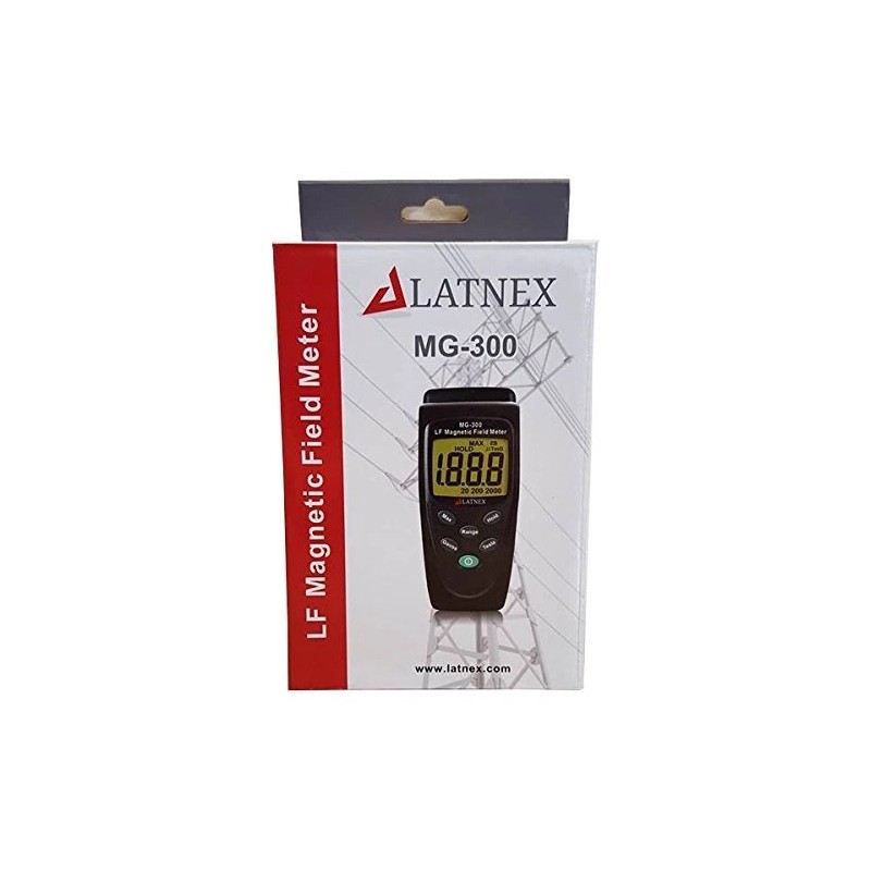Latnex MG-300 Gauss and Magnetic Field Meter w/ Protection Boot