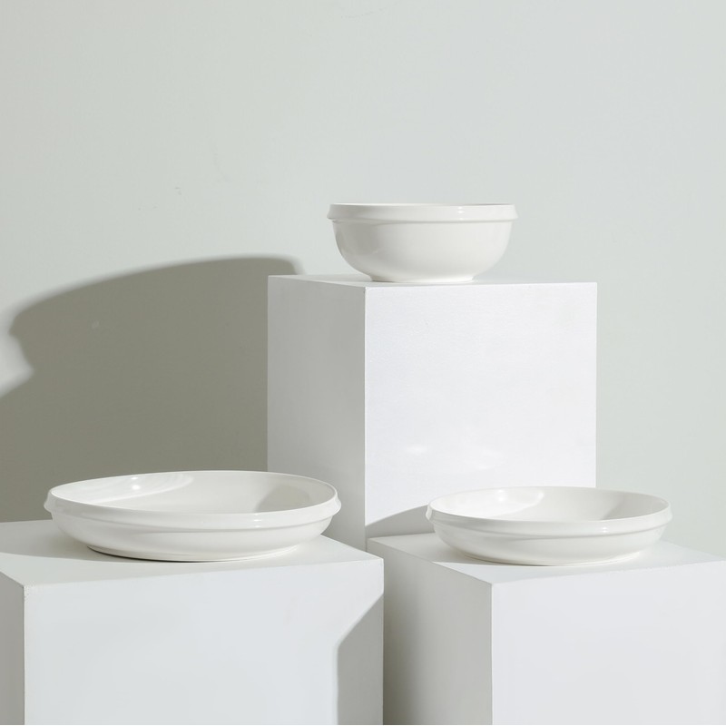 Stone Lain Verso 12-Piece Dinnerware Set Porcelain, White