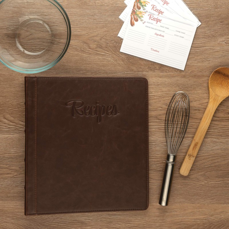Samsill Recipe Binder 8.5x11, 3 Ring Recipe Book Binder to
