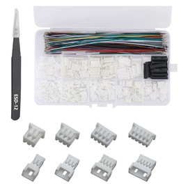 PENGLIN 460pcs MX 1.25mm Connector Kit 2/3/4/5/6/7/8/9/10 Pin Male and Female Housing Connector with 28AWG Premium Crimped Cable 1.25mm Pitch MX Adapter Connector