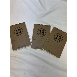 Rite in the Rain Top Spiral Notebook Rite in the Rain 4" x 6" Tan Cover 3 Pack ESF 13 Branch