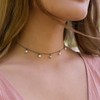 Howlite Bead Drop Choker in Bronze