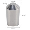 Coffee Machine Nozzle Stainless Steel Milk Foam Spout Replacement Steam