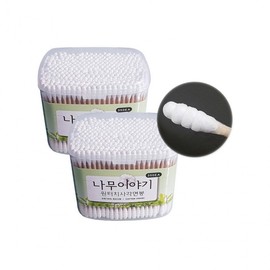 Pingshow51 Cotton Swab Popular Recommendation Item (7581)-D 350EAx6P Square One-Touch