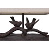 Creative Co-Op DE7675 Rustic Bird Lamp with Rectangle Shade 12.5"