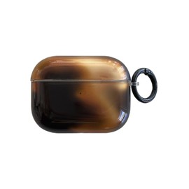 Black Brown Amber Cute Case for AirPod 1/2 Generation with Lock,Trendy Vintage Tortoise Shell Animal Retro Stylish Y2k Glossy Leopard Cool Girls Women Protective Cover for Airpods 1st 2nd