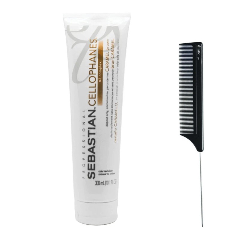SEBASTIAN CELLOPHANES COLOR REVITALIZER 10oz -CARAMEL brown with pin tail
