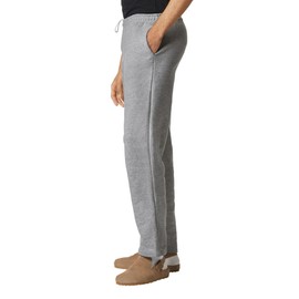 Gildan Adult Fleece Open Bottom Sweatpants with Pockets, Style G18300, Sport Grey, X-Large US