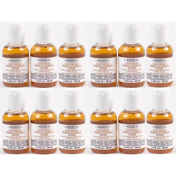 Kiehl's Lot Of 12 Kiehl's Calendula Herbal Extract Toner 1.4