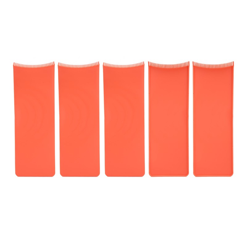 5Pcs Balayage Board 12in Long Round Teeth Safe Durable ABS