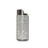 Gray Lighter Cover Sleeve with Crystal Rhinestones LS4