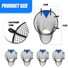 Soccer Goal Target Net Top Bins Training Equipment Soccer Target for Goals Training Easy to Attach and Detach Ball Top Bins for Football Shooting Accuracy Practice Equipment Trainer Gift