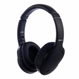 groov-e Ultra - Wireless Bluetooth Headphones - Over the Ear Headphone with Noise Isolating Cushion, Wireless Charging & 30Hrs Audio Playback - Bluetooth & 3.5mm Audio Jack - Black