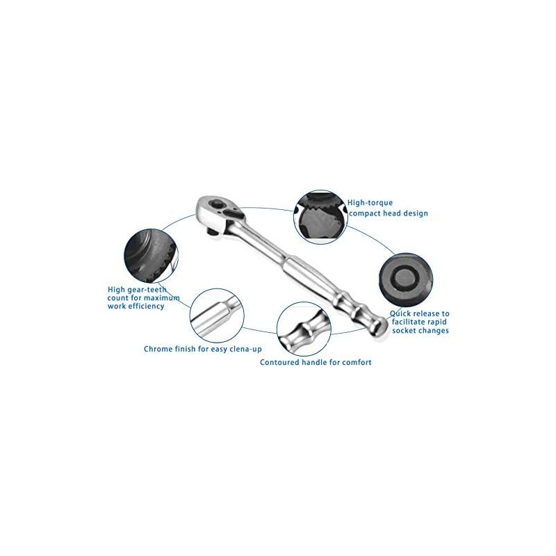 Blue Point Ratchet Drive Standard Handle Quick-Release Ratchet (1/4) BPRTR936