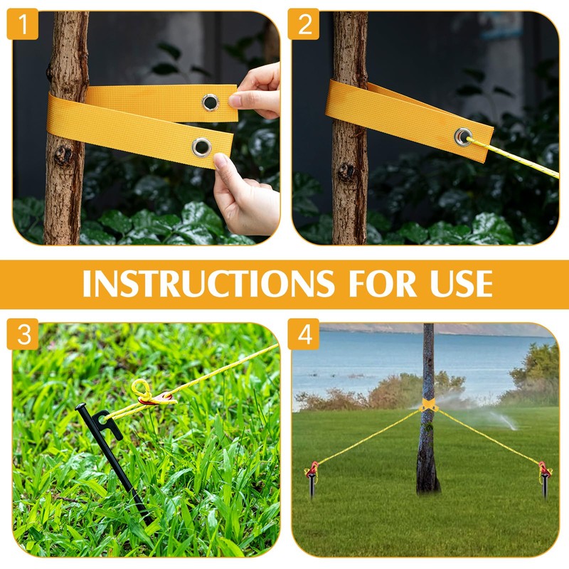 Sintuff 36 Pcs Heavy Duty Tree Stake Kits Stake and