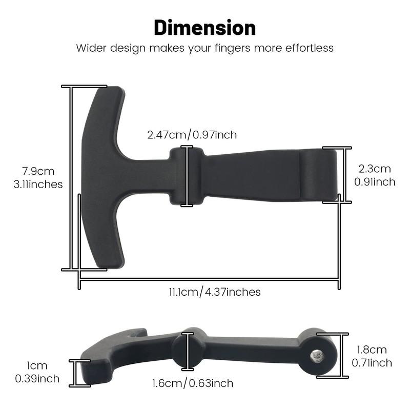 Omoojee Replacement Lid Latches, 2 Pack, Compatible with Yeti Hard