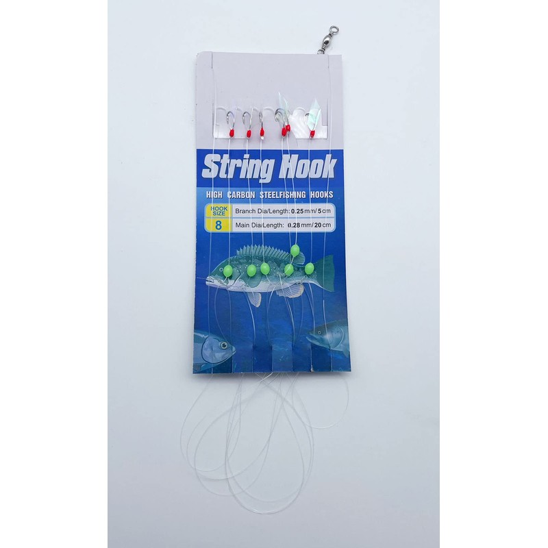 FedMois Assorted 22 Packs Sabiki Bait Rigs Fish Skin feather