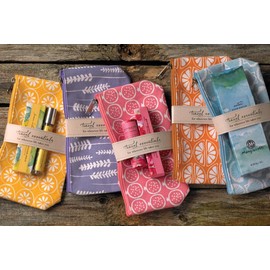 Mangiacotti Cosmetic Bag Travel Essentials Canvas Makeup Pouch Toiletry Bags, 4.75" x 8.5", Lavender