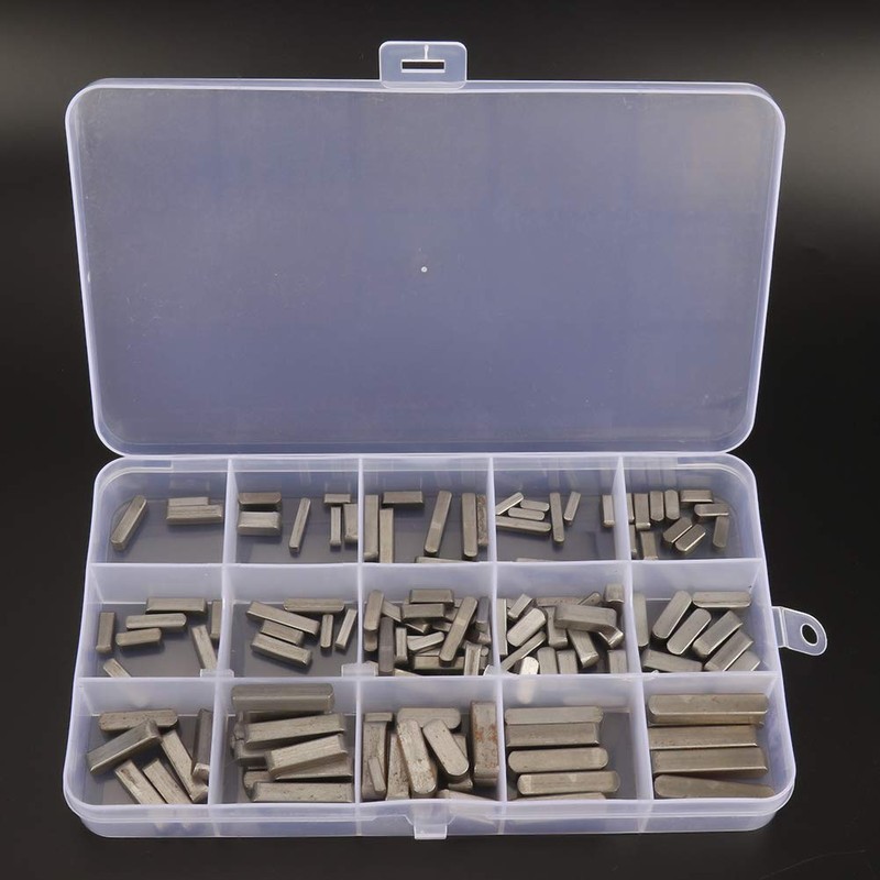 Parallel Drive Shaft Key, 140 Pcs Round Ended Feather Key