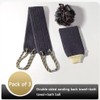 3 PCS Set Back Scrubber, Exfoliating Back Scrubber with Handles,