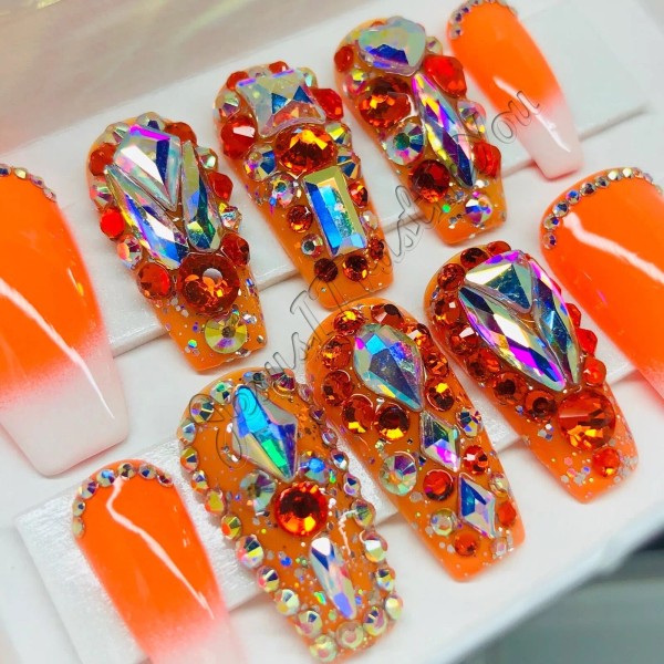 Handmade FALL SPARKLE - REGULAR BALLERINA - NEW GEL PRESS