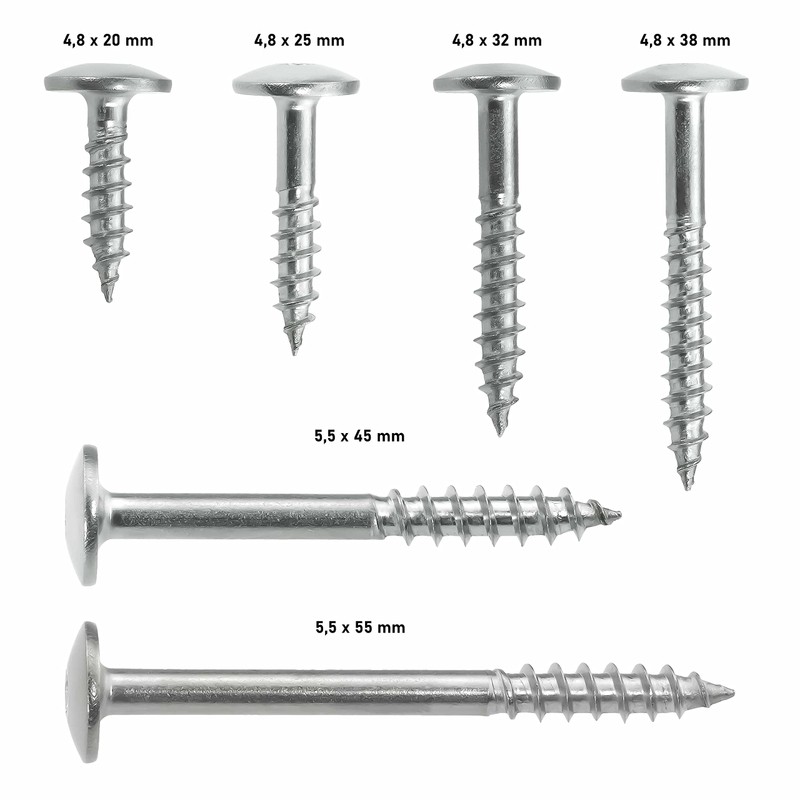 SCREW REBEL Trespo Facade Screws 4.8 x 25 TX20 Natural