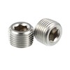 2 pieces 1/2 inch NPT stainless steel hexagon socket countersunk