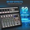 6-Channel Audio Mixer for PC, SX-6iu Mixing Console with XLR