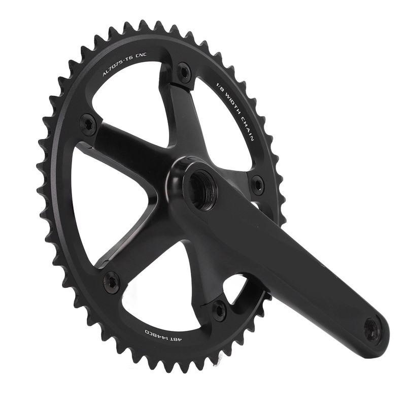Aluminum Alloy 144 BCD 48T Single Speed Crankset Bike Crank