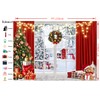 Dudaacvt 7x5ft Christmas Backdrop Christmas Window Backdrop for Photography Xmas