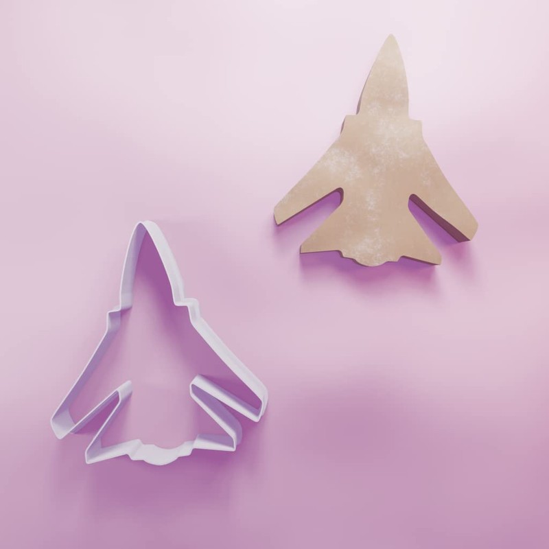 Jet Fighter Cookie Cutter - 3 Sizes