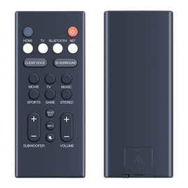 Replacement YAS-209 YAS-109 Soundbar Remote Control for Yamaha Sound Bar, Compatible with Yamaha Audio Soundbar ATS-2090 ATS-1090 ATS1080 ATS-1080 YAS1080 YAS-1080 YAS-209BL VAF7640