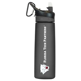 Florida Institute of Technology Tritan Plastic Frosted Sport Water Bottle, Design-2 - Black