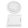 2Pcs Kumihimo Disc Set - Round and Braiding Disks for