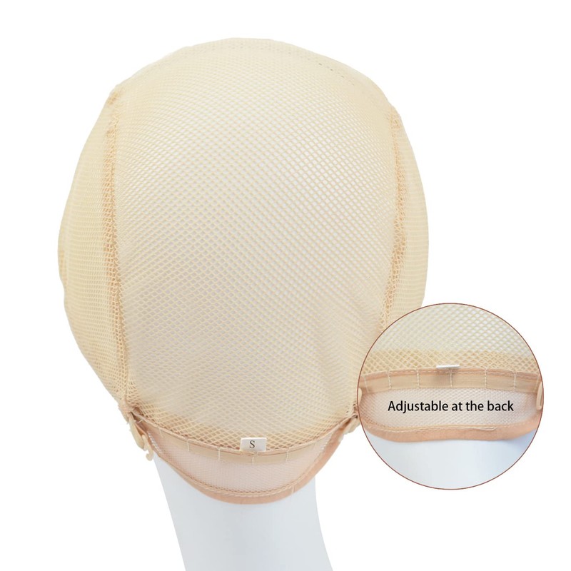 2 Pcs Stretch Wig Caps for Making Wigs Mesh Weaving