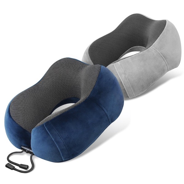 Aouzejum 2 Pack Travel Pillow Airplane Neck Pillow for Trave