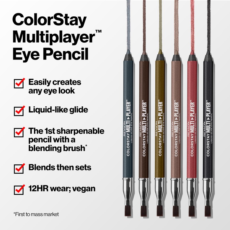 REVLON ColorStay Multiplayer Liquid-Glide Eye Pencil, Multi-Use Makeup With Blending