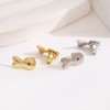 Cierres de Silicona para Aretes con Acabado Oro y Plata