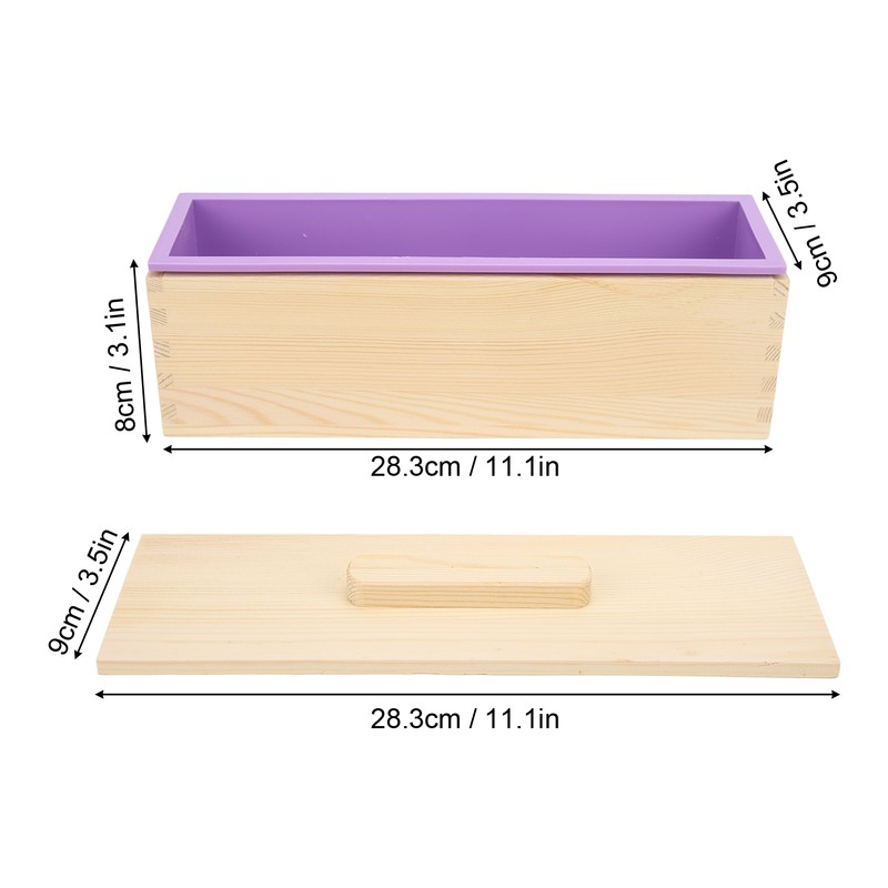 Soap Loaf Mold Flexible Purple Silicone DIY Hand Made Soap