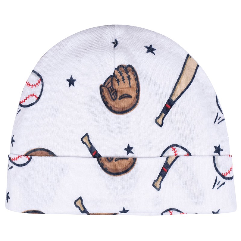 Gerber - Conjunto de gorra y manoplas para niñas, azul,