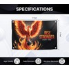 3x5 Feet Motivation Phoenix Quoted Flag "Rise Stronger Every Time"