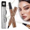 2PC Microblading Eyebrow Pencil, 2025 New Magic Liquid Eyebrow Pen,4