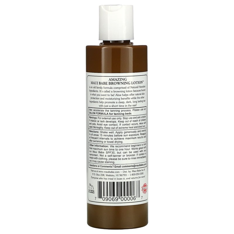 Browning Lotion - All Natural Fast Dark Tan 8 fl.oz