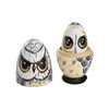 5PCS Owl Nesting Egg Cute Owl Animal Nesting Dolls Wooden