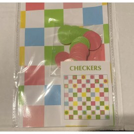 Old East Main Checkers Game Folding Board Chess Set For Party Activities Fun Party Game New
