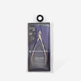 STALEKS PRO Professional Nail Clippers Expert 61 Full Jaw 12 mm Blade - Pack of 1 - Model NE-61-12
