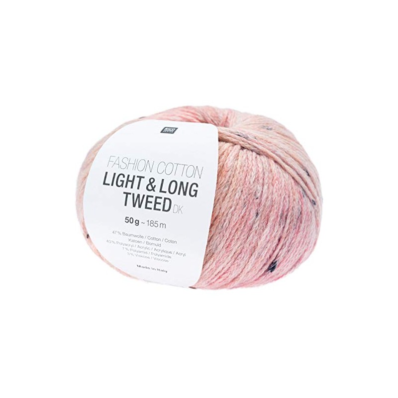 Rico Design Fashion Cotton Light + Long Tweed dk Pink