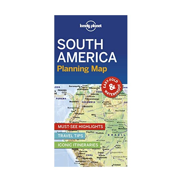 Lonely Planet South America Planning Map 1st Ed.